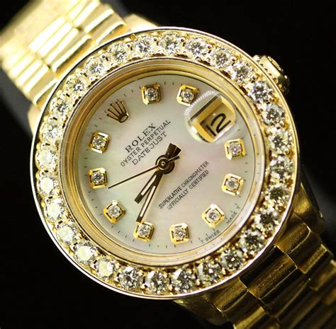 rolex president con diamantes|used rolex diamonds for sale.